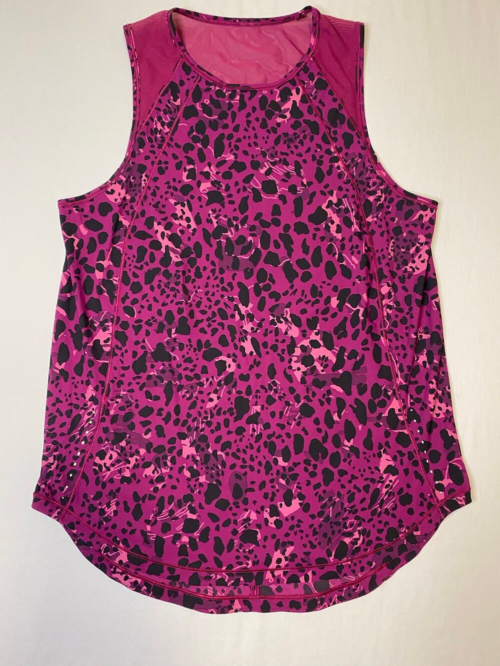 Lululemon Women's Sculpt Tank Magenta Cheetah Camo Athleisure Activewear Daily